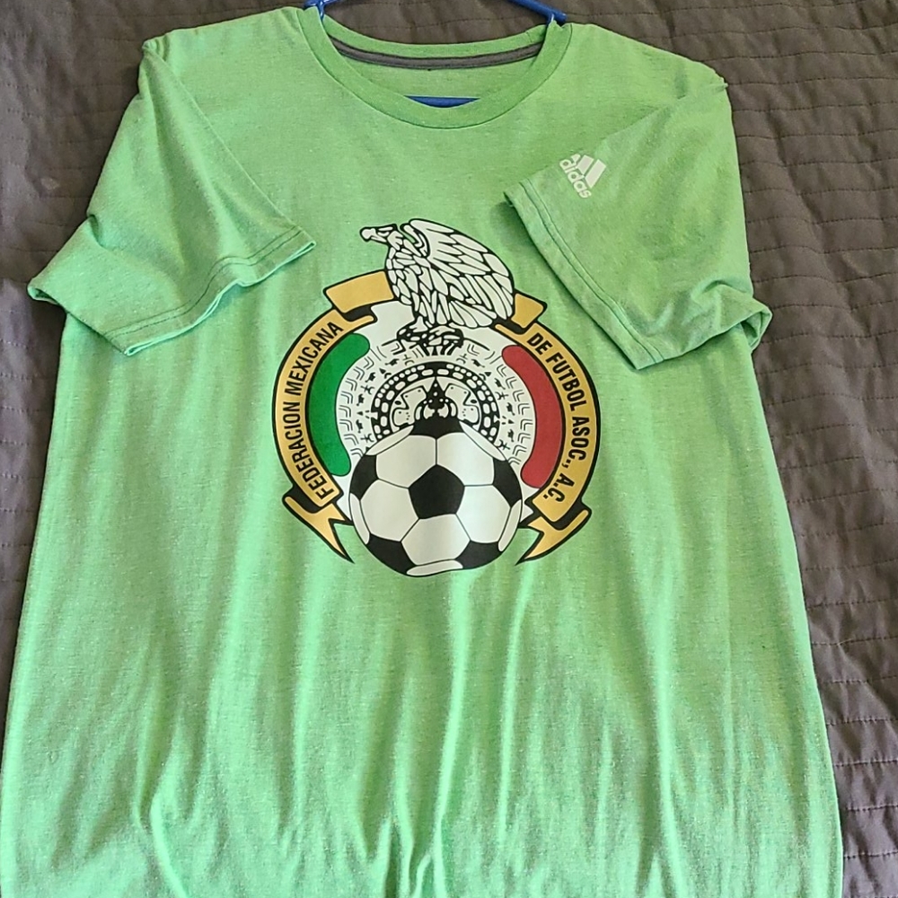 Adidas Mexico soccer shirt green